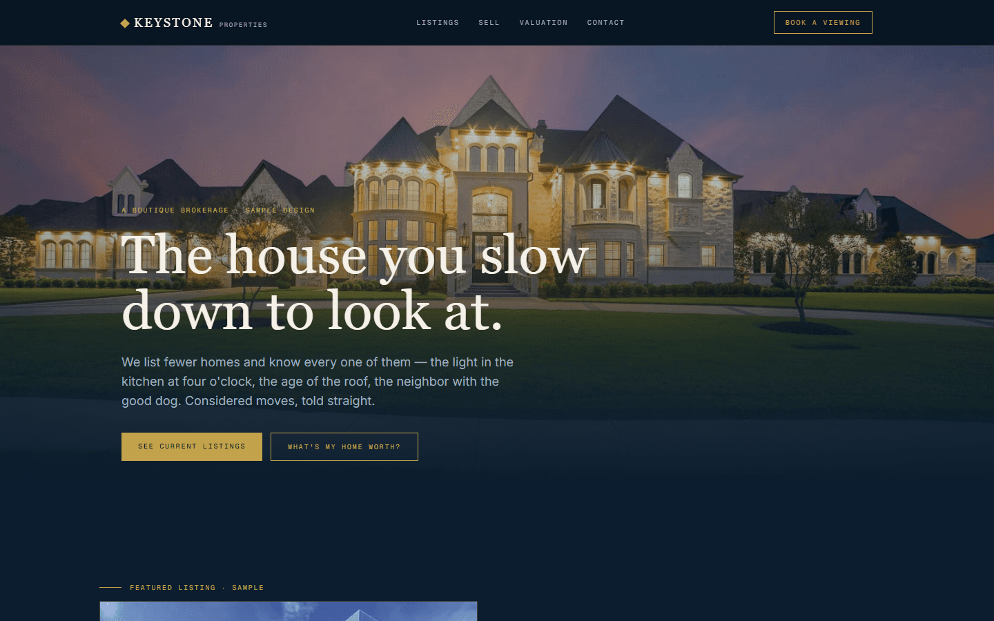 Keystone Properties template preview