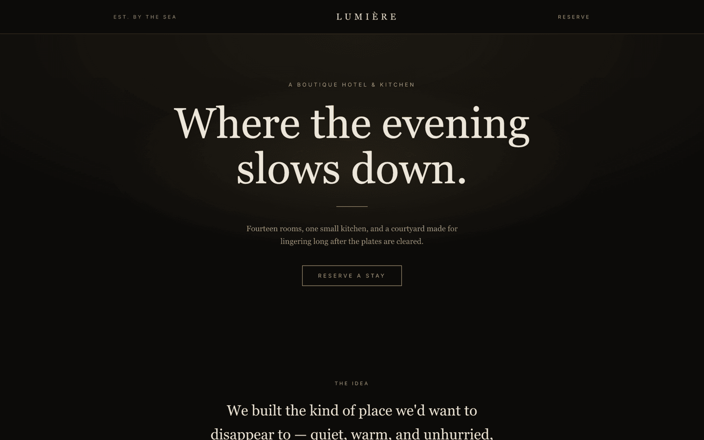 Lumière template preview
