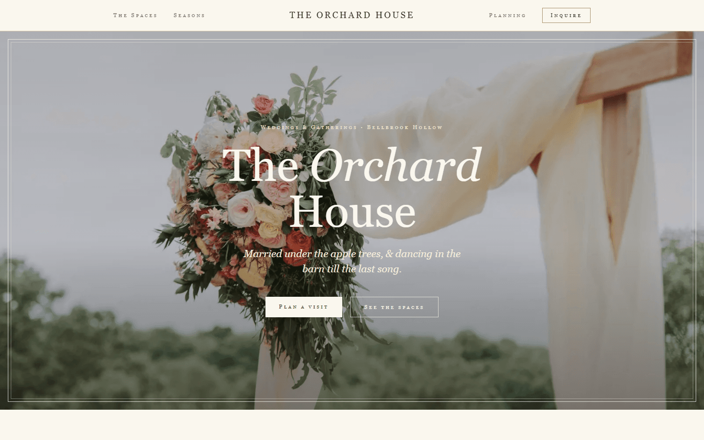 The Orchard House template preview