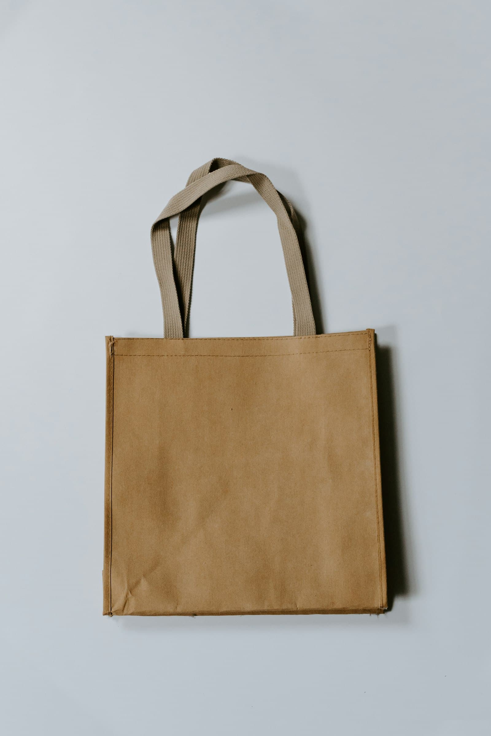 A plain canvas tote bag